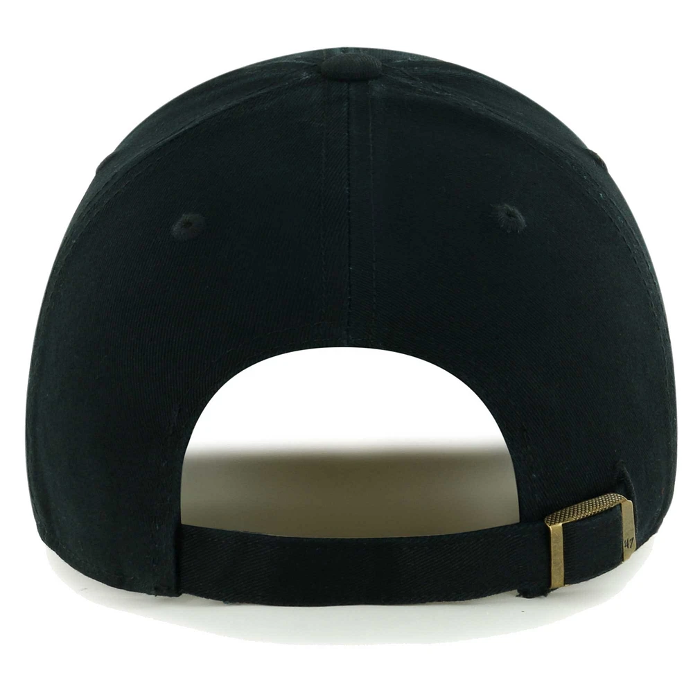 Men's '47 Black New Orleans Saints Fletcher MVP Adjustable Hat