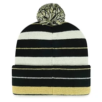 Men's '47 Black New Orleans Saints Powerline Cuffed Knit Hat with Pom