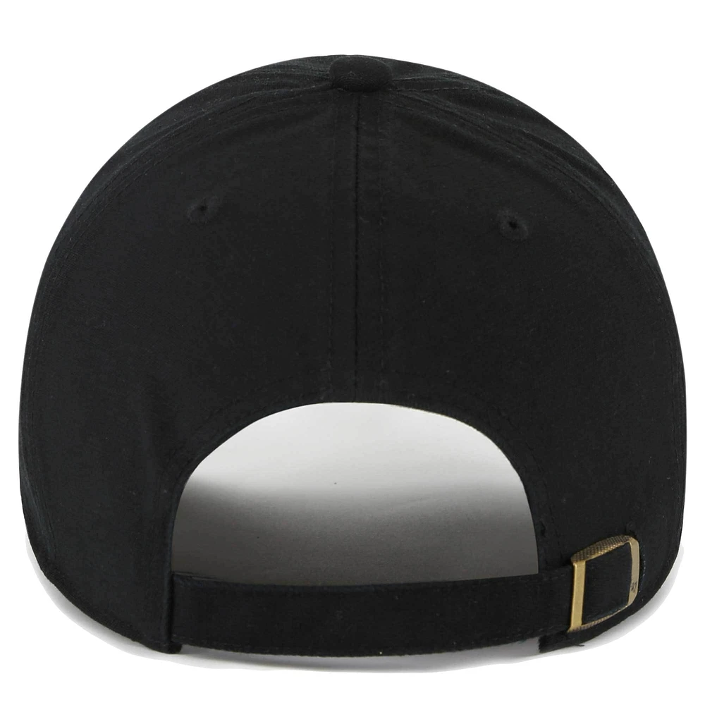 Men's '47 Black New Orleans Saints Vernon Clean Up Adjustable Hat