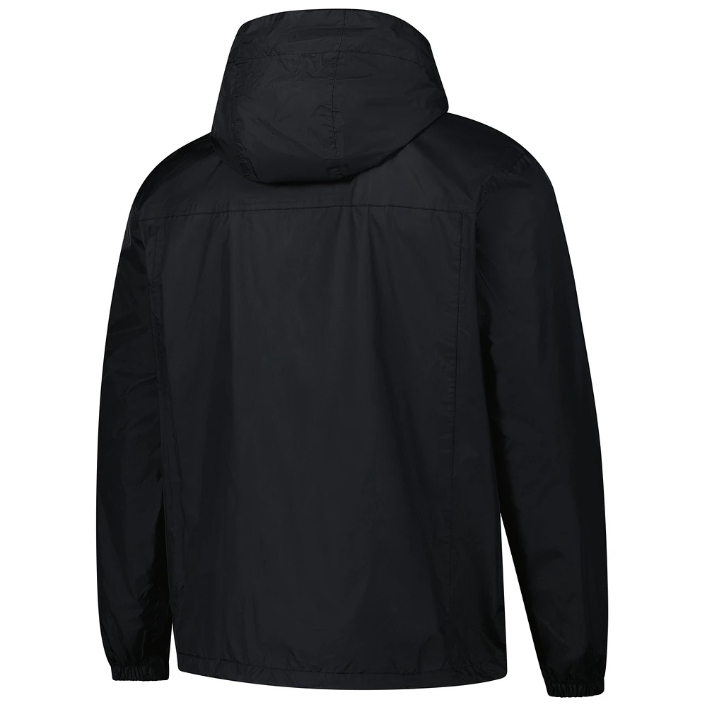 Men's Dunbrooke Black New Orleans Saints Tropic Waterproof Packable Full-Zip Hoodie Jacket