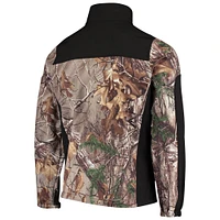 Men's Dunbrooke Realtree Camo/Black New Orleans Saints Circle Hunter Softshell Full-Zip Jacket