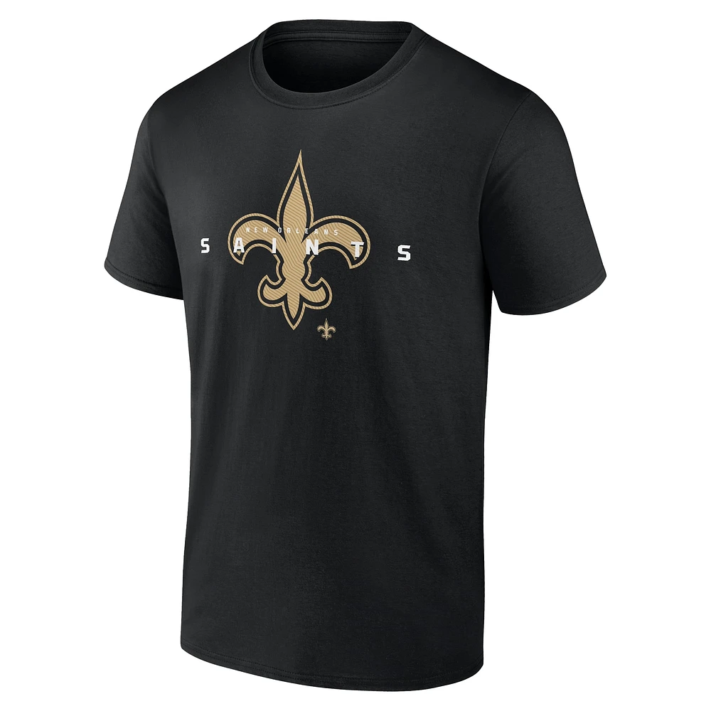 Men's Fanatics Black New Orleans Saints Big & Tall Coordinate T-Shirt