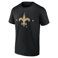 Men's Fanatics Black New Orleans Saints Big & Tall Coordinate T-Shirt