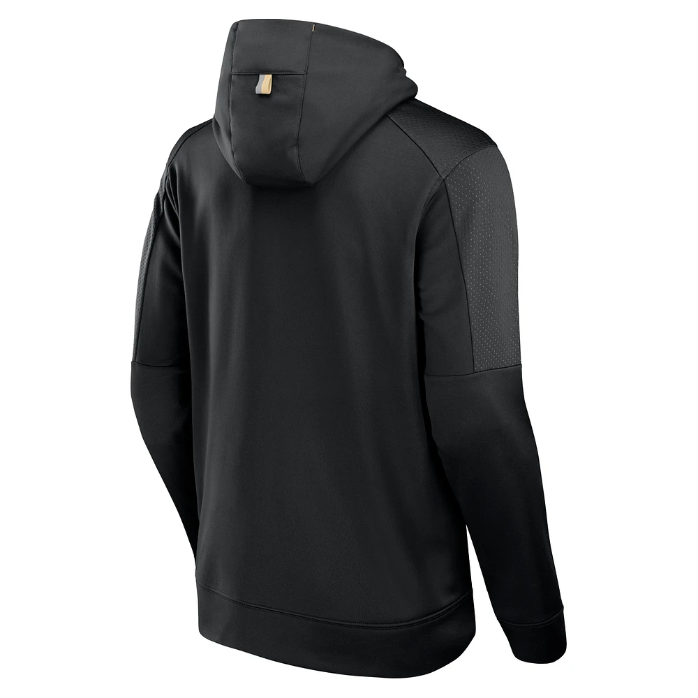 Men's Fanatics Black New Orleans Saints Defender Full-Zip Hoodie
