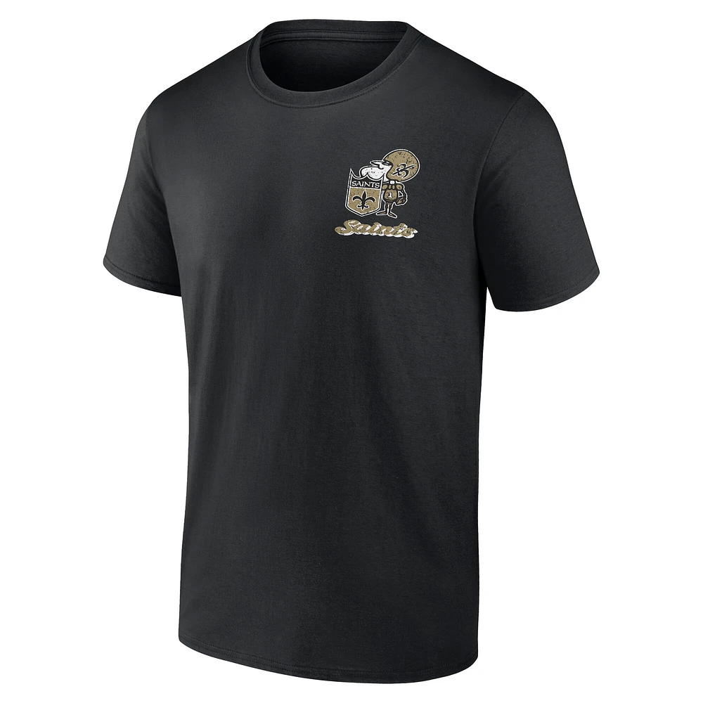 Men's Fanatics Black New Orleans Saints Never Over T-Shirt