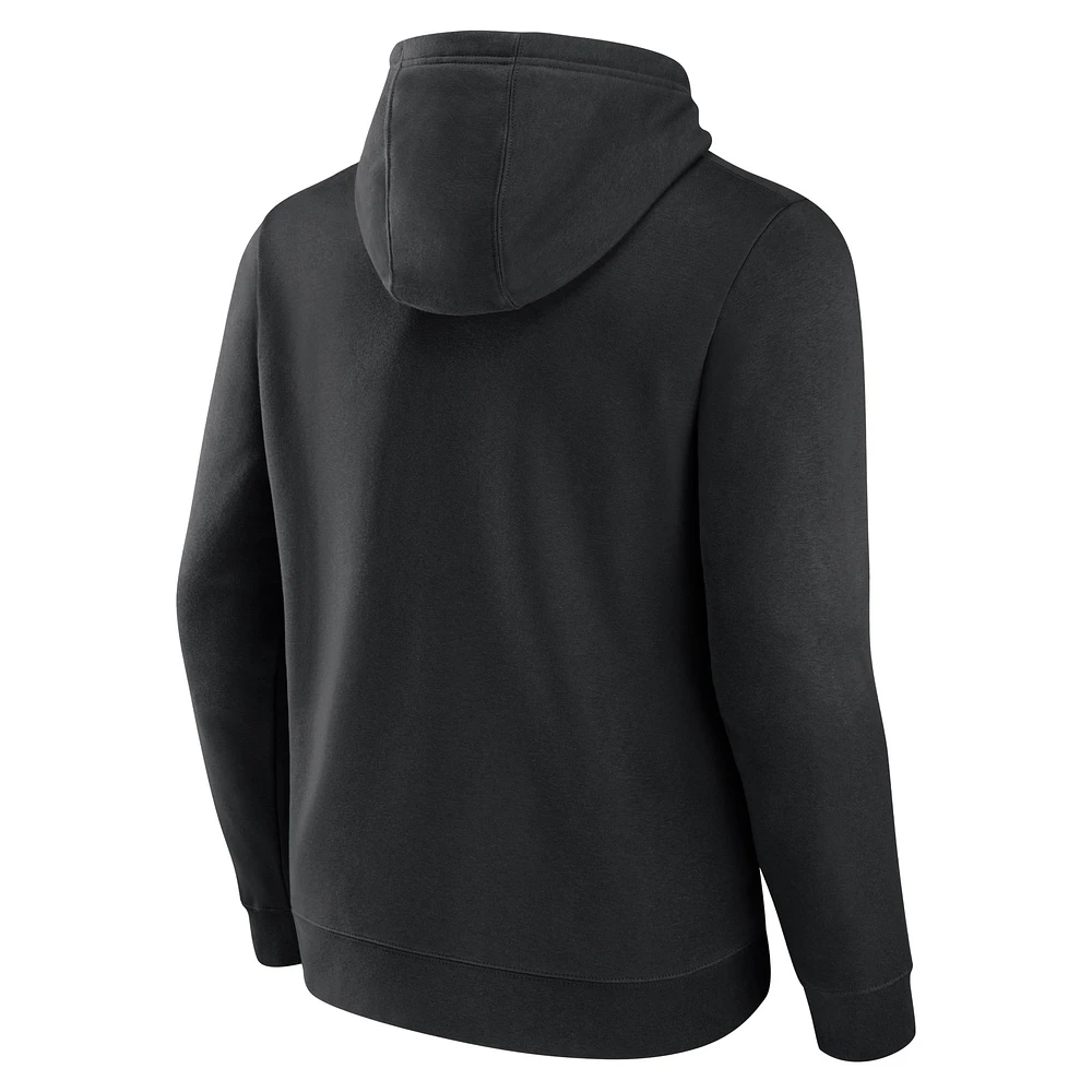 Men's Fanatics Black New Orleans Saints Primary Logo Fleece Pullover Hoodie