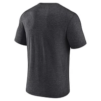 Men's Fanatics Heathered Charcoal New Orleans Saints Sporting Chance Tri-Blend - T-Shirt