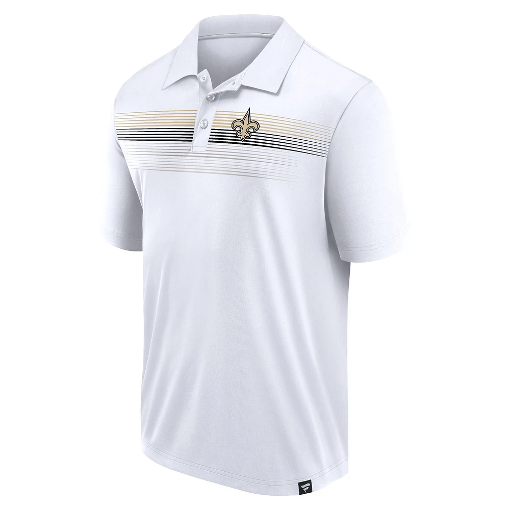 Men's Fanatics White New Orleans Saints Victory For Us Interlock Polo