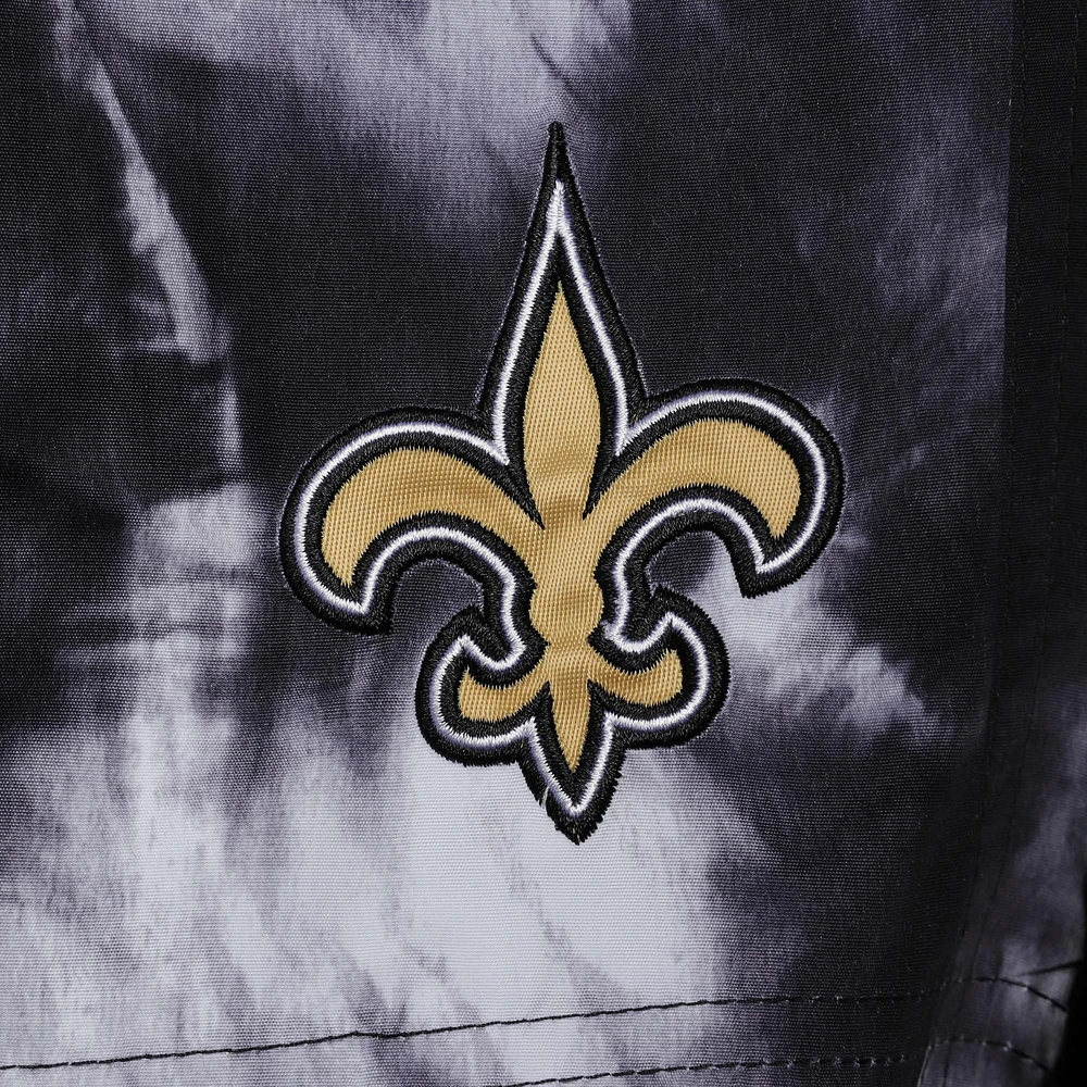 Men's G-III Sports by Carl Banks Black New Orleans Saints Splash Volley Swim Shorts