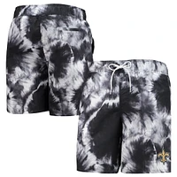 Men's G-III Sports by Carl Banks Black New Orleans Saints Splash Volley Swim Shorts