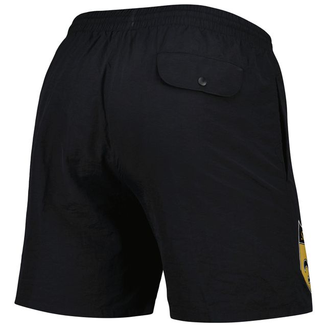 Short en nylon pour homme Mitchell & Ness Team Essentials des Saints de la Nouvelle-Orléans, noir