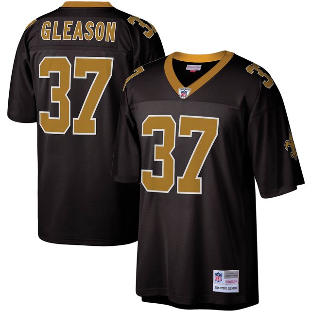 Maillot réplique Mitchell & Ness Steve Gleason noir New Orleans Saints Legacy pour hommes