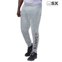 Men's MSX by Michael Strahan Heathered Gray New Orleans Saints Jogger Pants