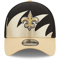 New Era pour hommes Orleans Saints Surge 39THIRTY Noir/Or - Casquette Flex