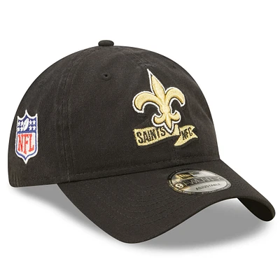 Men's New Era Black New Orleans Saints 2022 Sideline - 9TWENTY Team Color Adjustable Hat
