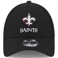 Men's New Era  Black New Orleans Saints 2023 NFL Crucial Catch 9FORTY Adjustable Hat