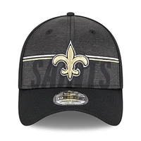 Men's New Era Black Orleans Saints 2023 NFL Training Camp 39THIRTY Flex Fit Hat