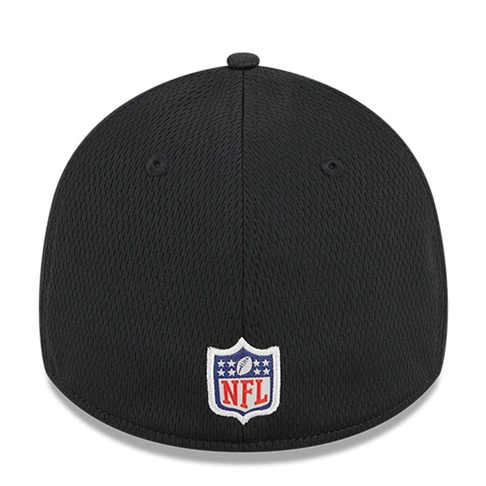 Men's New Era Black Orleans Saints 2023 NFL Training Camp 39THIRTY Flex Fit Hat