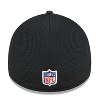 Men's New Era Black Orleans Saints 2023 NFL Training Camp 39THIRTY Flex Fit Hat