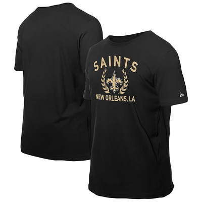 T-shirt New Era noir pour homme, draft NFL 2025 des Saints de la Nouvelle-Orléans