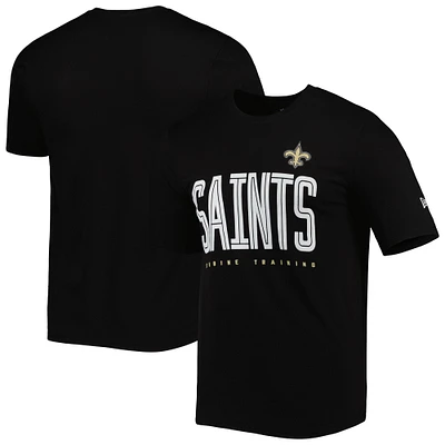 Men's New Era Black Orleans Saints Combine Authentic Training Huddle Up T-Shirt