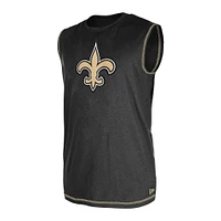 Débardeur noir New Era Saints de la Nouvelle-Orléans pour hommes