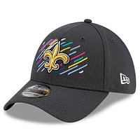 Men's New Era Charcoal Orleans Saints 2021 NFL Crucial Catch - 39THIRTY Flex Hat