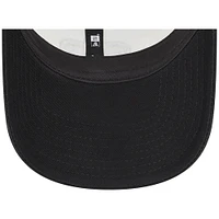 Men's New Era Cream/Black New Orleans Saints Team Stripe Trucker 9FORTY Snapback Hat