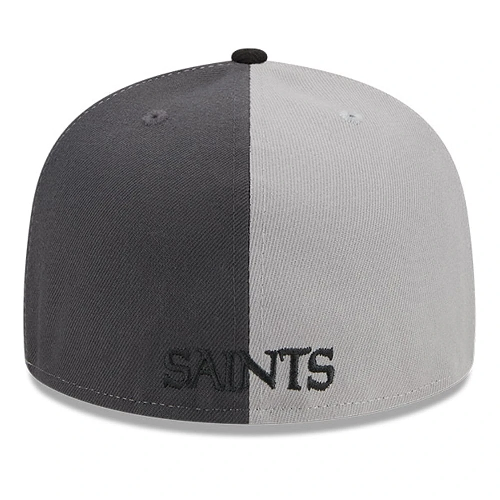 Men's New Era  Gray/Black Orleans Saints 2023 Sideline 59FIFTY Fitted Hat