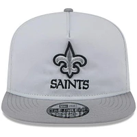 Men's New Era Gray New Orleans Saints 2024 NFL Training Camp Golfer Snapback Hat