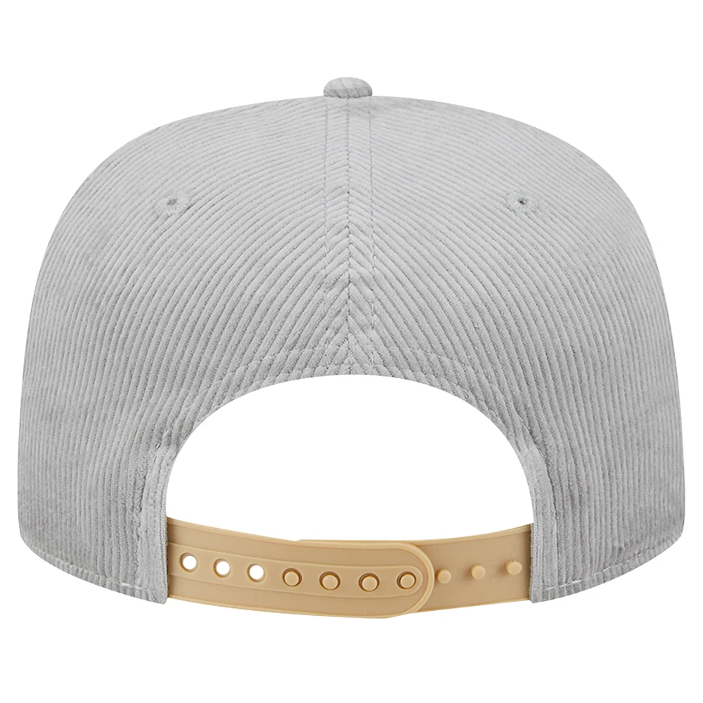Men's New Era  Gray New Orleans Saints Corduroy Golfer Adjustable Hat