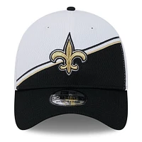Men's New Era  White/Black Orleans Saints 2023 Sideline 39THIRTY Flex Hat