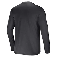 Men's NFL x Darius Rucker Collection by Fanatics Black New Orleans Saints Team Long Sleeve Pocket T-Shirt