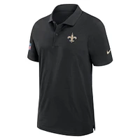 Men's Nike Black New Orleans Saints 2024/25 Sideline Performance Polo
