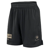 Men's Nike Black New Orleans Saints 2024 Sideline Performance Mesh Shorts