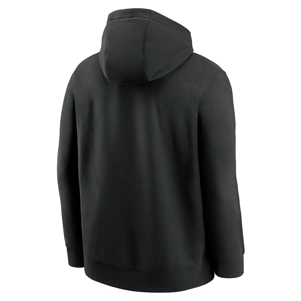 Men's Nike Black New Orleans Saints Rewind Club Logo Pullover Hoodie