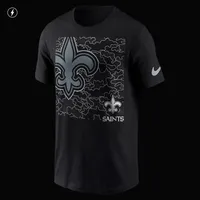 Men's Nike Black New Orleans Saints RFLCTV T-Shirt