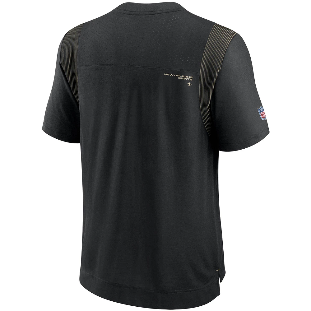Men's Nike Black New Orleans Saints Sideline Player UV Performance T-Shirt