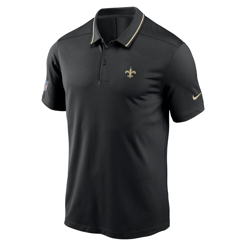 Men's Nike Black New Orleans Saints Sideline Victory Performance Polo