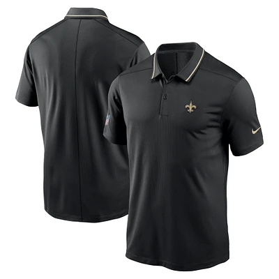 Men's Nike Black New Orleans Saints Sideline Victory Performance Polo