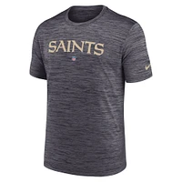 Men's Nike Black New Orleans Saints Team Sideline Velocity Performance - T-Shirt