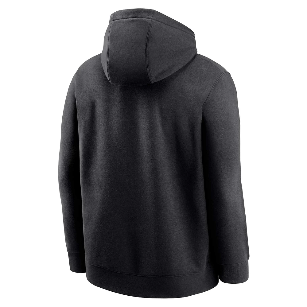 Sweat à capuche Nike New Orleans Saints Volt Fleece noir pour homme