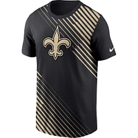 Men's Nike  Black New Orleans Saints Yard Line Fashion Asbury T-Shirt