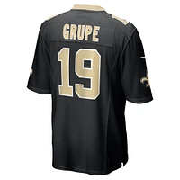 Men's Nike Blake Grupe  Black New Orleans Saints Team Game Jersey