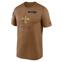 Men's Nike  Brown New Orleans Saints Salute To Service Legend Performance T-Shirt