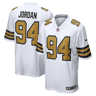 Maillot Nike Cameron Jordan blanc pour homme des Saints de la Nouvelle-Orléans