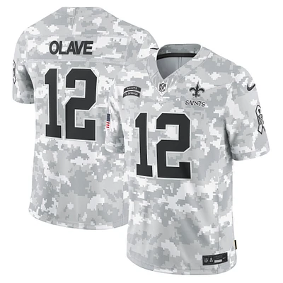 Maillot Nike Chris Olave Arctic Camo New Orleans Saints 2024 Salute to Service Limited pour homme