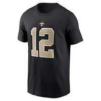 Men's Nike Chris Olave  Black New Orleans Saints Player Name & Number T-Shirt
