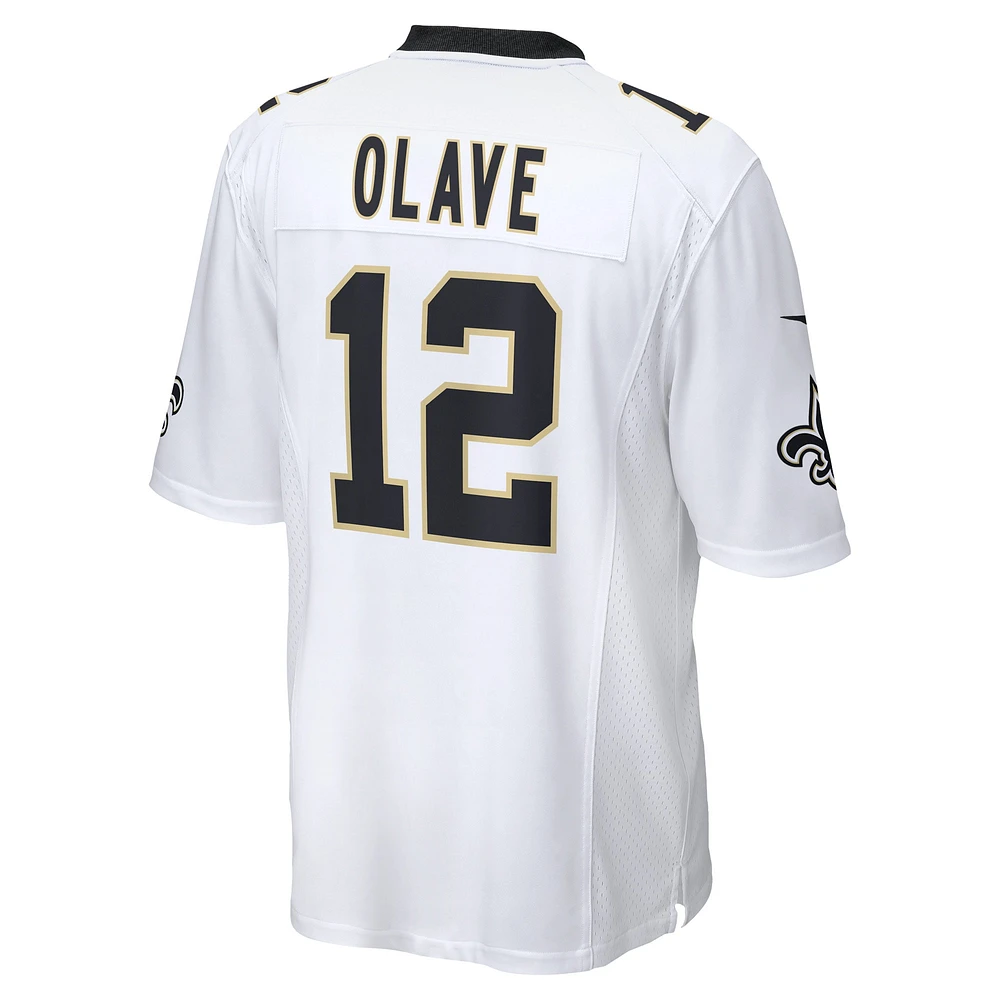 Men's Nike Chris Olave White New Orleans Saints Game Player Jersey