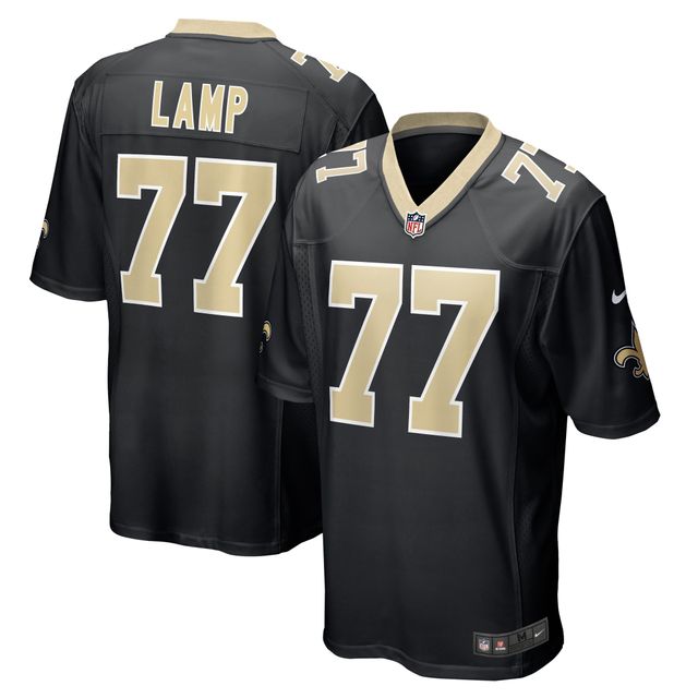 Maillot de joueur jeu Nike Forrest Lamp pour hommes, noir, New Orleans Saints